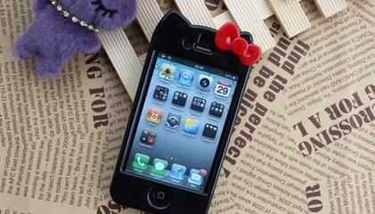 苹果4手机壳批发指南 HelloKitty上下扣外壳保护套的市场优势