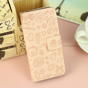 iPhone4/4S小魔女皮套手机壳 工厂直批的时尚保护套